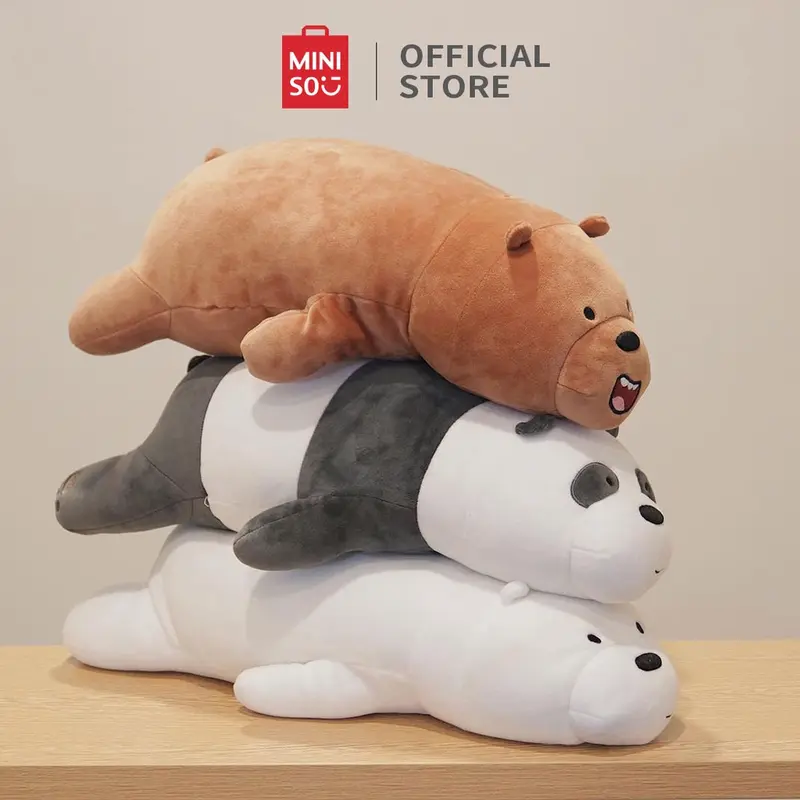 MINISO Boneka Tidur We Bare Bears Boneka Lucu Anak Mainan Tidur