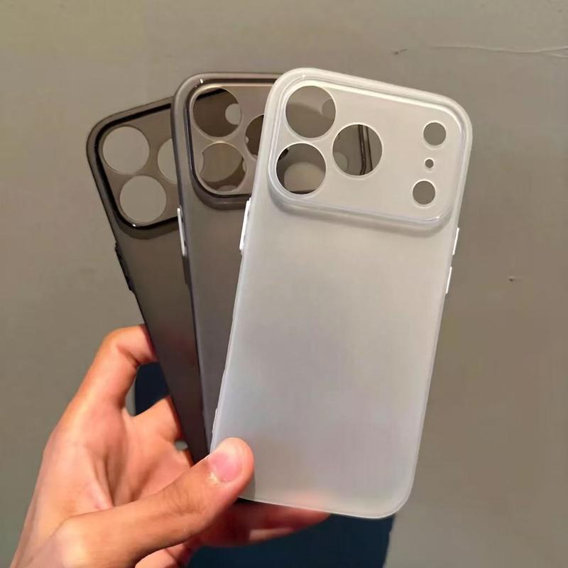 Ốp iPhone siêu mỏng nhám mờ không ố vàng X/11/12/13/14/15/16/17 Series - Đủ màu Titan/Đen/Trắng tự nhiên cực sang 01MSK