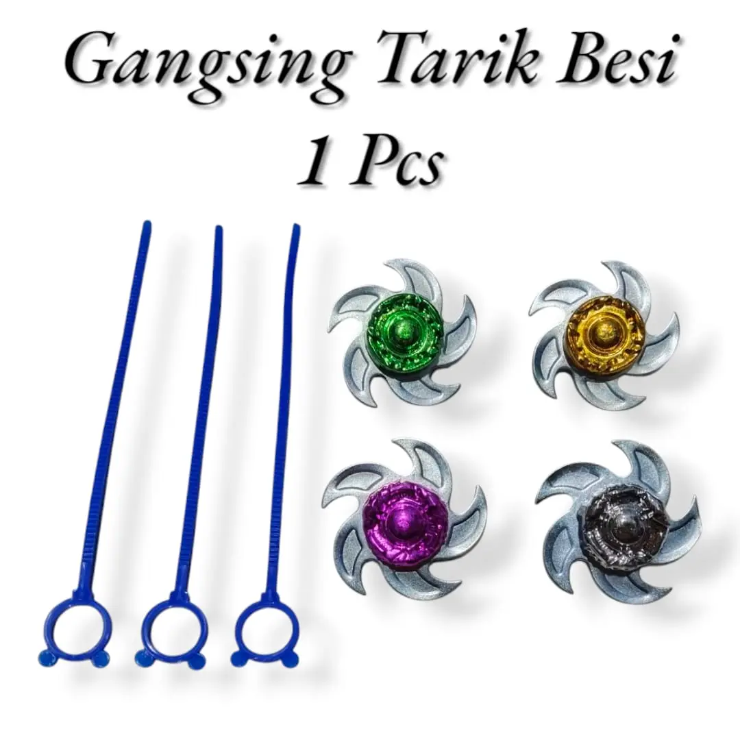 Mainan Anak Gangsing Tarik Besi 1 Pcs