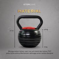 Gambar 18KG Adjustable Kettlebell Atomcore Kettle bell 40lbs Dumbell dari Atomcore Official Kota Administrasi Jakarta Timur 4 Tokopedia
