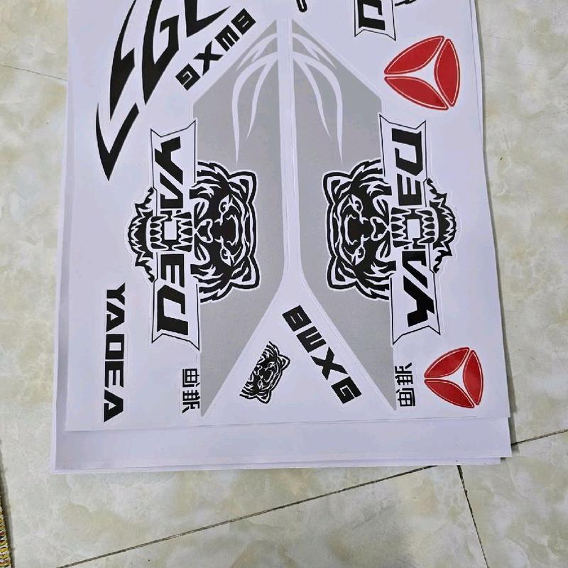 Tem Hổ chuẩn trung dán xe điện Xmen 3 lớp chất liệu Decal cao cấp co giãn 4 chiều chống nước xước phai màu Decal Trang Trí Xe Điện