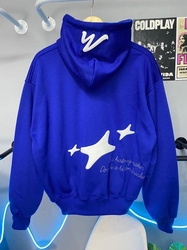 Hoodie Boxy Well Dressed Print Foaming And Gliter Aksen DRN x MON design 1
