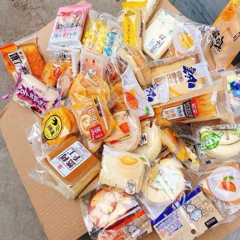 Bánh Đài Loan mix đủ vị thơm ngon, đủ loại bánh lớn nhỏ