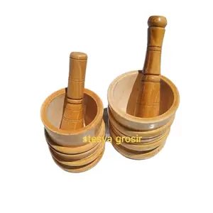 Lumpang Kayu Kecil Satu Set Murah / Tumbukan Kayu Best Produk Terbaik