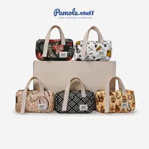 Pamolestuff Pouch Dompet Travelling Bahan Kanvas Penutup Resleting - Lilo Series