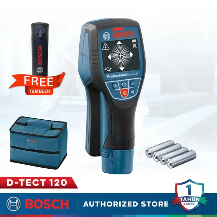 D-TECT 120 Bosch Pendeteksi Pipa/Logam dalam Tembok D-Tect120 DTECT120