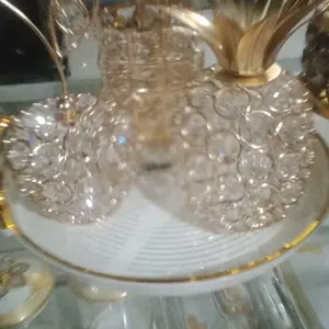 (COD)Perhiasan kristal emas, perhiasan meja makan, perhiasan buah bentuk kreatif, perhiasan Eropa yang indah