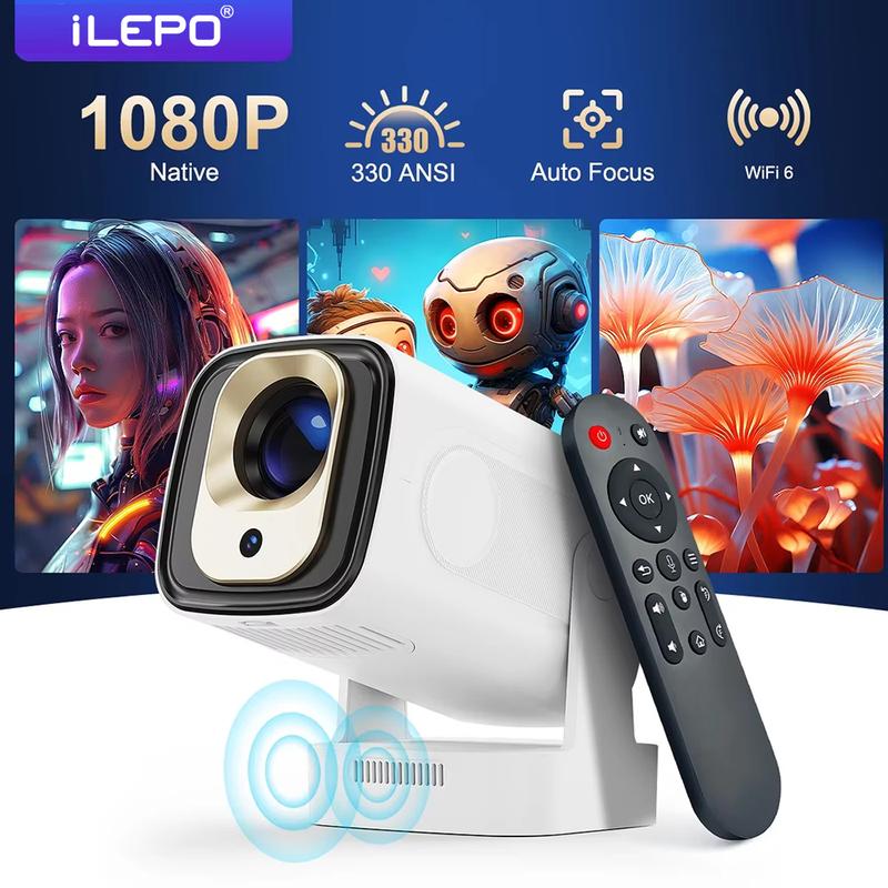 Máy chiếu HY260pro remote giọng nói android 11 kết nối wifi xem phim miễn phí giải trí gia đình bảo hành 1 đổi 1 máy chiếu cao cấp