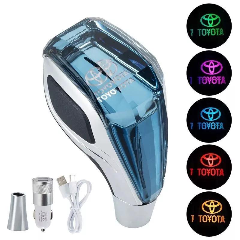 Car decoration Crystal Handle Gear Shift Knob with LED For Toyota Universal Accessories 0