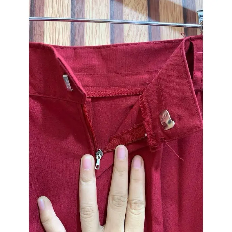 Rok Panjang SD/MI Model Rempel Merah Putih Hijau Cokelat Hitam 7