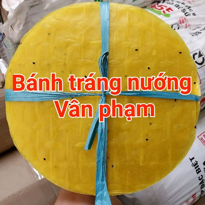 1,1kg( 50 cái )bánh tráng nướng màu vàng chuẩn vị Đà Lạt 7