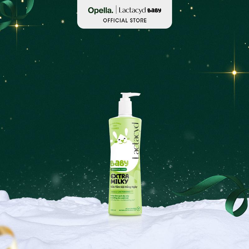  Sữa Tắm Gội Trẻ Em Lactacyd Milky Bảo Vệ Nuôi Dưỡng Da và Tóc Bé Vượt Trội 500ml Cho Bé 