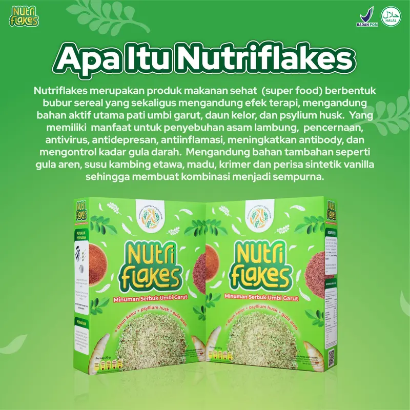 Nutriflakes Sereal Asam Lambung Redakan Asam Lambung Paket 1 Box 3
