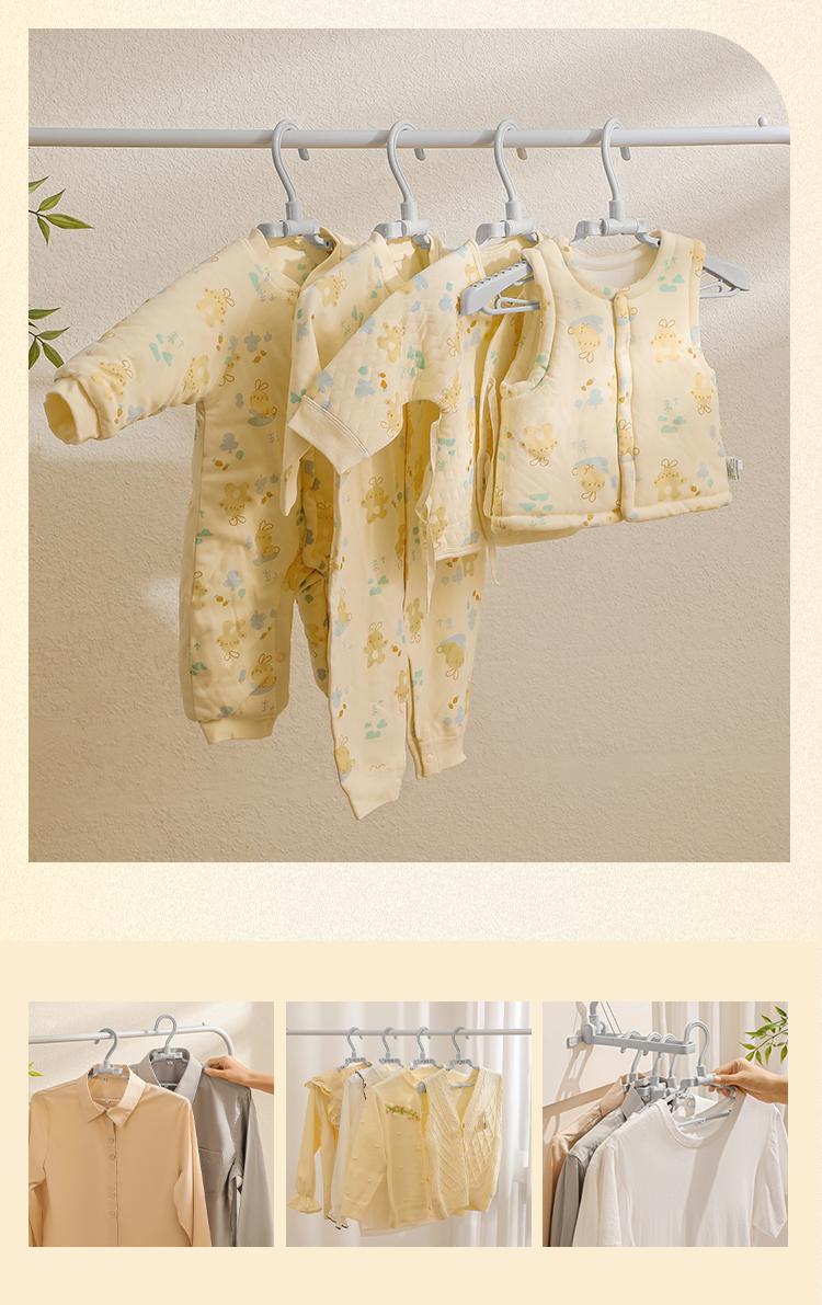 Product Introduction of Bundle of 2 / 3 Imakara Travel foldable Cloth Hanger  Simple and easy to pack hanging clothesrack 8