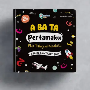 Boardbook Hardcover Hijaiyah Pertamaku - Bonus Flashcard & Spidol -Abata -High Contras - Hijaiyah dan My First Arabic Words - Qudwahkids - Anak
