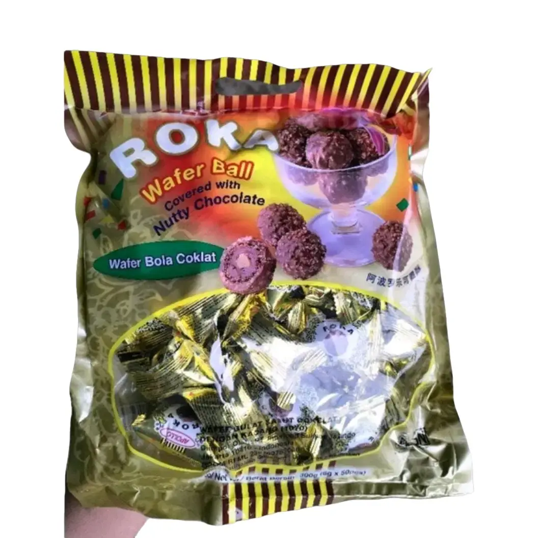 ROKA Wafer Ball isi 50 Snack (EXP 23 Maret 2026) Bola