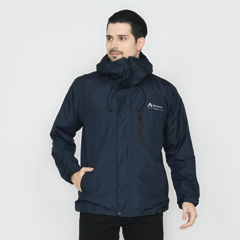 Armous Jaket Parasut Winbreaker Gorpcore Pria Full Face Outdoor Gunung Waterproof 4