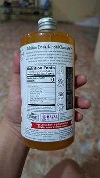 Product Review of NUTRIFARM CUKA APEL 500ML WITH MOTHER CUKA APEL 500 ML organik from y**m 2