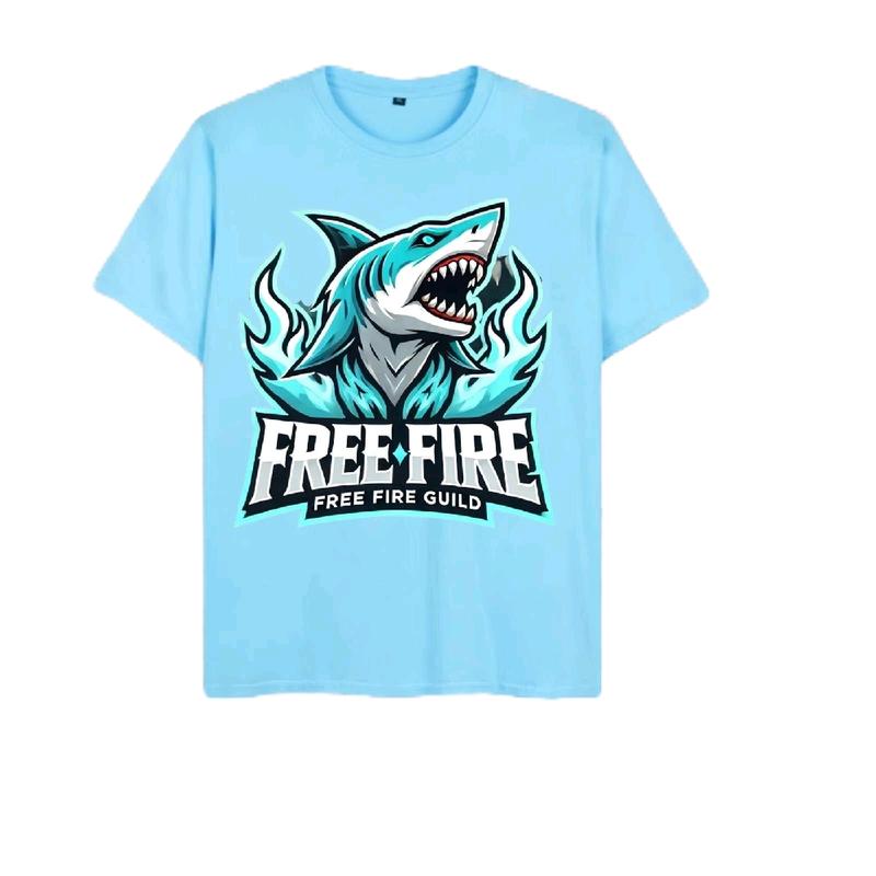 baju distro anak laki laki free fire untuk anak usia 1-8 tahun bahan katun kombet 30s baju  youngster  ff Fashion 3