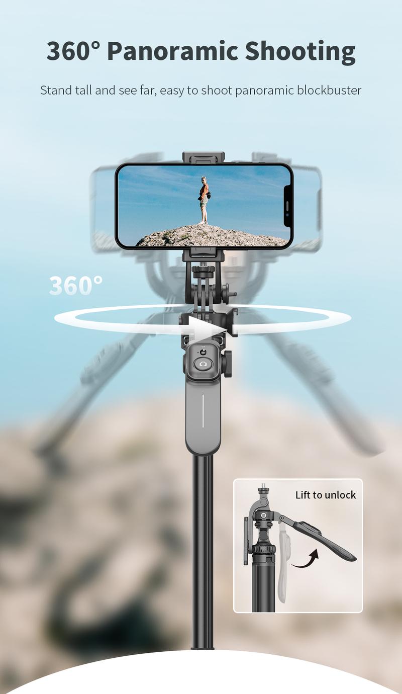 Product Introduction of 2055mm Selfie Stick Tripod with Wireless Remote Removable Fill Light Extendable Tripod with 1/4 Screw for Phone Camera Live Broadcast IOS Android 44