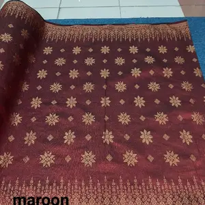 BAHAN KAIN SONGKET PREMIUM SEMI KATUN| SONKET BAWAHAN KEBAYA ( HARGA 0,50M )COD