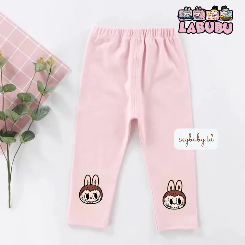 (PAKET 5 PCS) Legging Anak Labubu Series Usia 0-10 Tahun Bahan Adem Soft Quality - Cantik dan Fashion 3