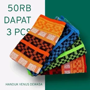 Gratis ongkir 50rb dapat 3 pcs handuk Venus Murah 70cm x 140cm // Handuk madi dewasa pantai paket usaha Dapat di gunakan kembali