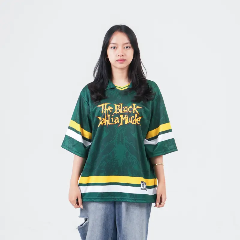 ONIKU//JERSEYBOXY//JERSEYCASUAL//STREETWEAR//OVERSIZE//BOXYFIT//RETRO//VINTAGE//MUSIK//BLOKECORE//KOREA//NFL//SPORT//TBDM GREEN 3