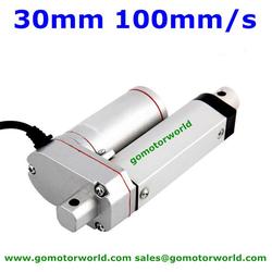 Lineaire Actuator 30mm Slag Lineaire Actuator DC 12V Ruisonderdrukkende Waterdichte Mini Elektrische Lineaire Actuator (Slag 30mm-8mm/s-70N