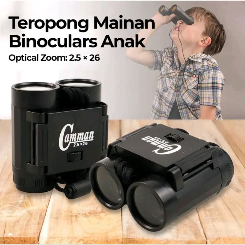 Camman Teropong Mainan Anak Binoculars Telescope 2.5x26