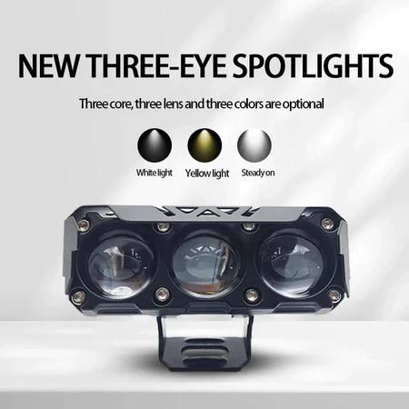 Lampu Tembak LED 3/4 Mata Transformer Original 3 Kipas Pendingin Full Aluminium Anti Air Super Terang Lampu Tembak LED 3/4 Mata Transformer Original 3 Kipas Pendingin Full Aluminium Anti Air Super Terang