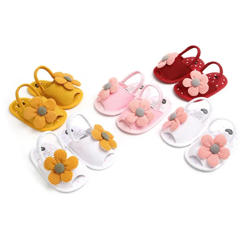 Xăng Đan Hoa Cho Bé, Giày Mùa Hè Cho Trẻ Sơ Sinh Đế Mềm, Thoáng Khí, Chống Trượt, Cho Bé Trai Và Bé Gái, Cho Trẻ Tập Đi Đầu Tiên Sandal Dép Sandal