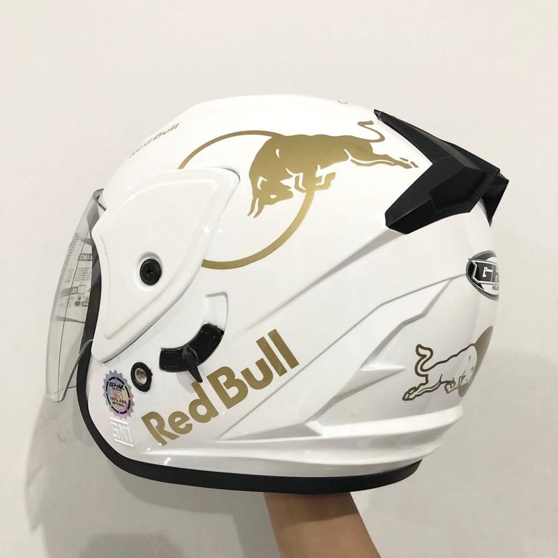 Helm Dewasa GHM Double Visor Revo Redbulls SNI Terlaris Termurah 2