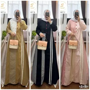 NEW COLLECTION GAMIS KATUN SEMUT ORIGINAL BUSUI FRIENDLY (8867) Muslim Harian Lembut Nyaman muslimah
