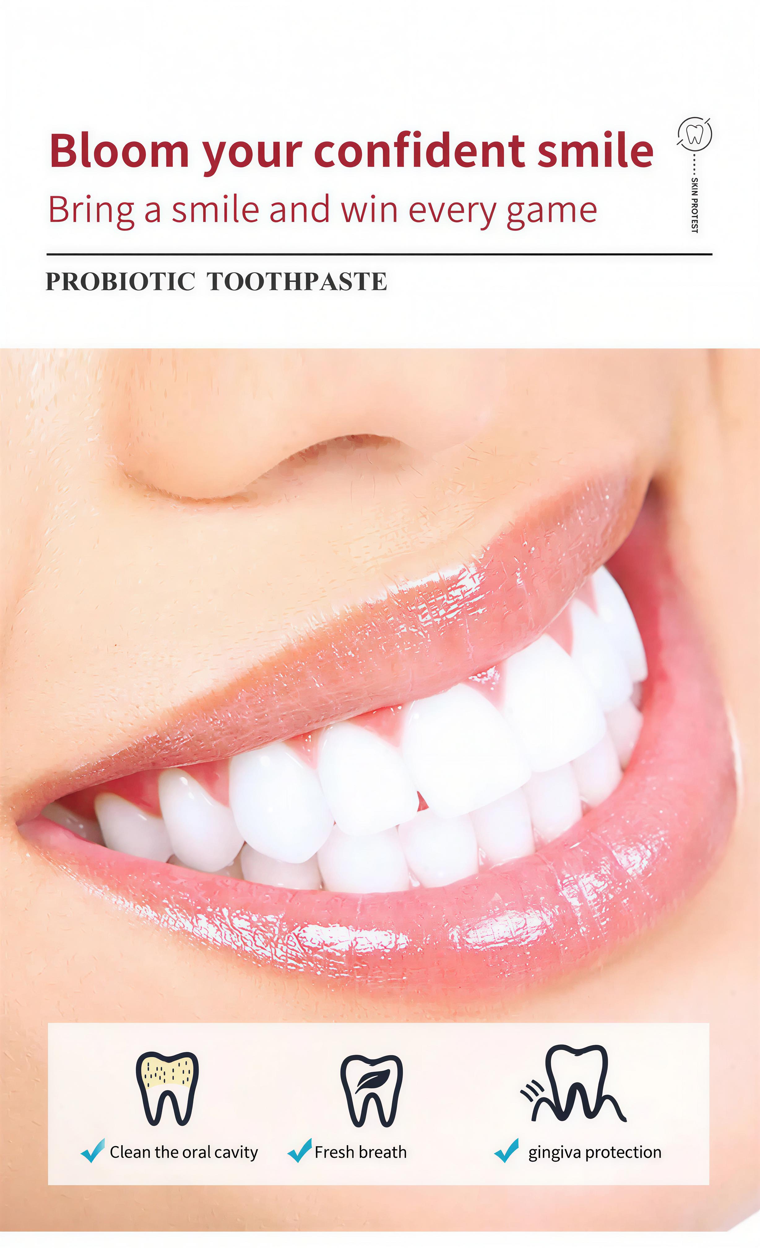 AngelMaster SP10 Probiotic Toothpaste - Pasta Gigi Premium untuk Gigi Lebih Putih dengan 4 Jenis Probiotik, Nafas Segar Seharian, Hapus Noda Kuning Mendalam, Pembersihan Optimal & Penghilang Noda - Mulut