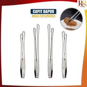 [COD] RR C1411 Capitan Stainles Steel Penjepit Makanan / Capit Pemanggang Klip Makanan Daging Korean BBQ Steak Clip / Alat Jepit Panggangan Grill Tahan Panas