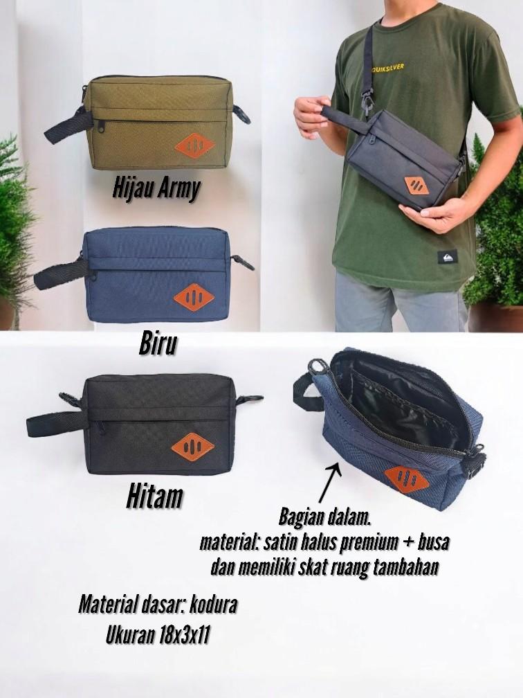 Product Introduction of Handbag pria bahan kodura clutch bag kualitas premium tas tangan terbaru tas selempang multifungsi 1