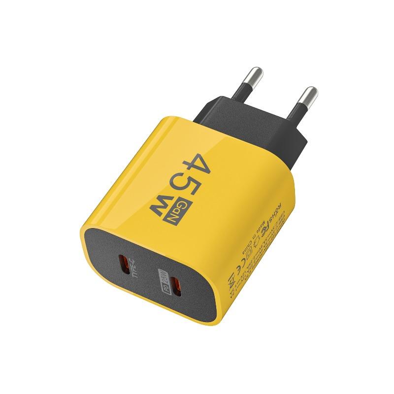 Củ Sạc 2 Cổng PD 25W Mẫu Mới 2026 Chân EU/US Tương thích iPhone Huawei Samsung