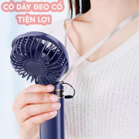 Cầm tay Mini Portable Folding Nhỏ Fan Màn hình kỹ thuật số USB sạc Desktop Mini Electric Fan 7