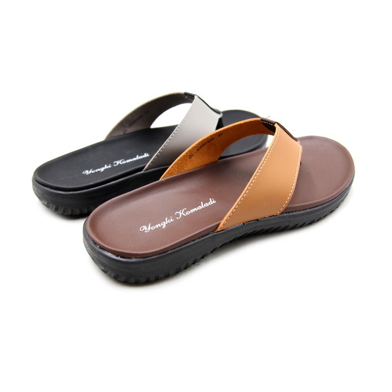 [ ORIGINAL ] YONGKI KOMALADI SANDAL PRIA OL-ESRF432-21 COFFE/HITAM Karet Karet 1