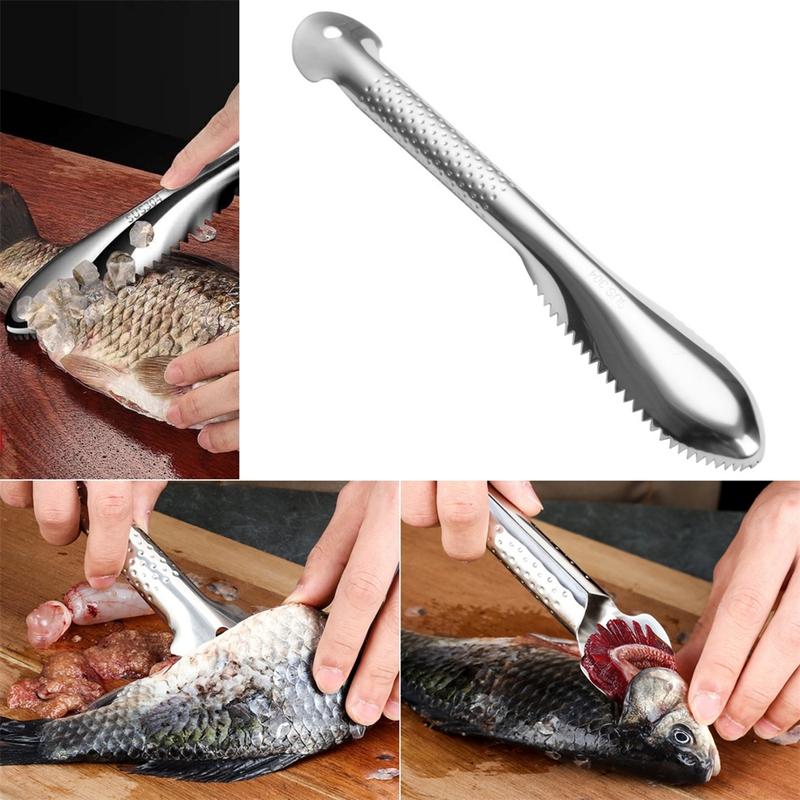 Dụng Cụ Tẩy Vảy Cá Làm Sạch Nhanh, Được Làm Bằng Thép Không Gỉ 304, An Toàn Cho Máy Rửa Bát 4