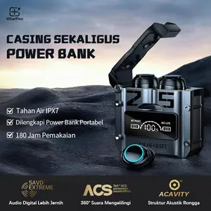 【COD】M25 Headset Bluetooth Nirkabel Sentuh, Tampilan Digital Daya Rendah, Gaming HIFI Super Bass, Desain Mecha Keren & ANC