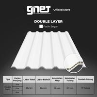 Gambar GNET Atap UPVC Double Layer Putih - Panjang 4 M, 5 M, 6 M - Tebal 10 MM - 4 Meter dari GNET Official Store Kota Tangerang 3 Tokopedia