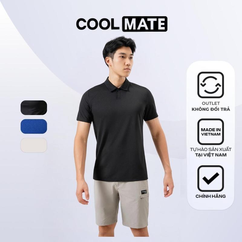 [GIẢM 70%][Outlet Không đổi trả] Áo Polo Nam Thể Thao Active Pique Có Cổ - Coolmate