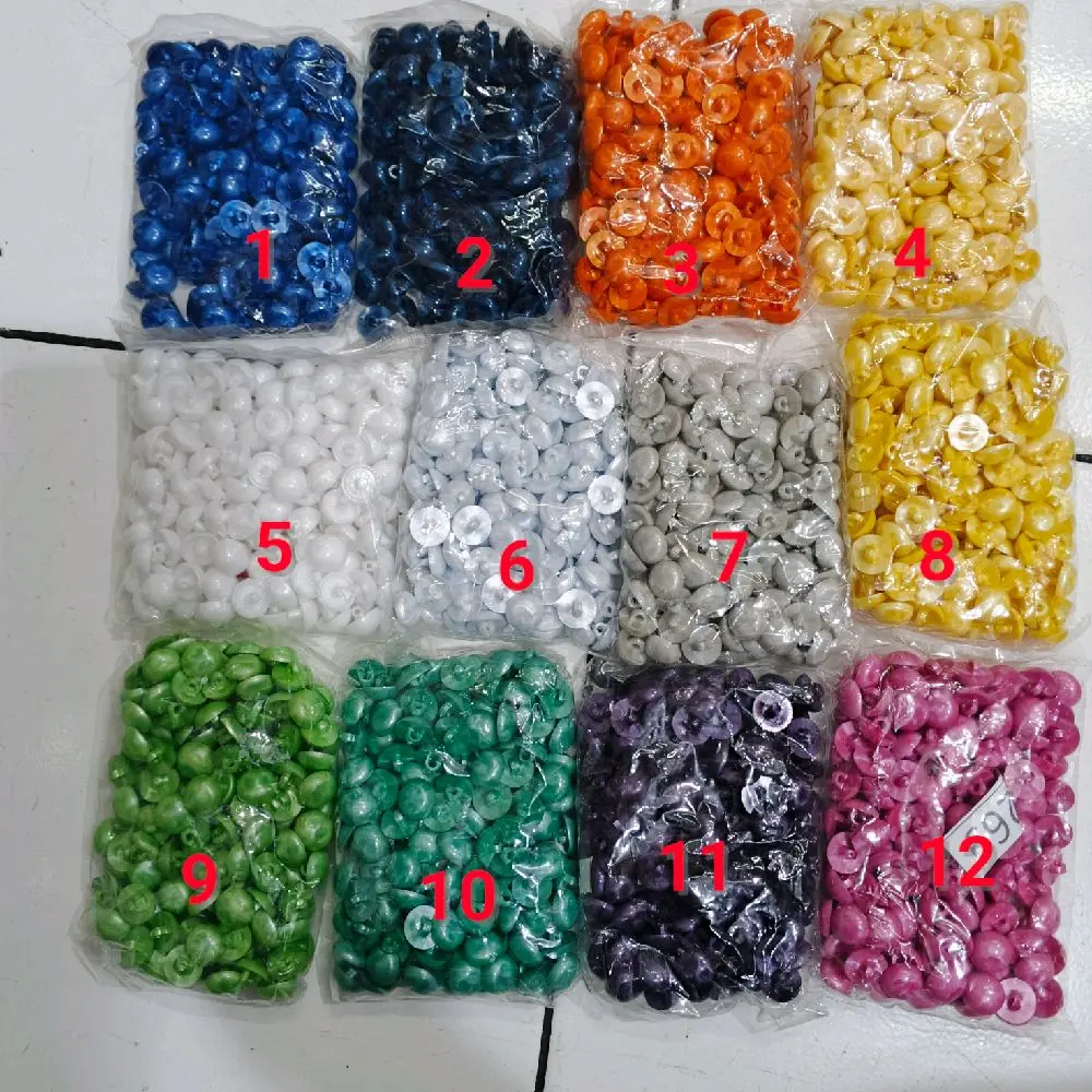 Kancing Mutiara per Lusin (12 pcs)