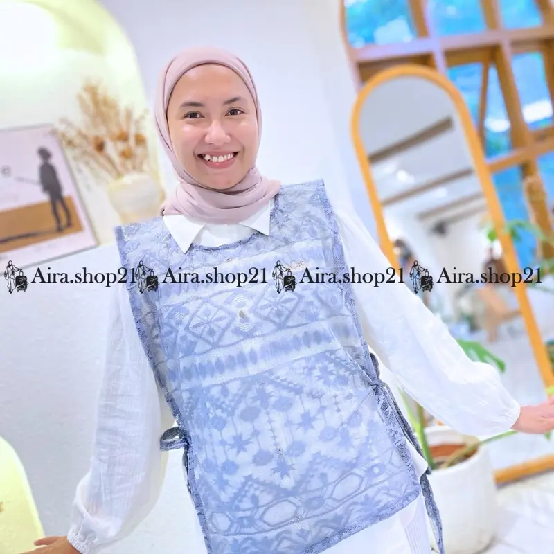 VEST BRUKAT TALI/LACE ROMPI BRUKAT WANITA/Outher wanita Atasan Outer 4