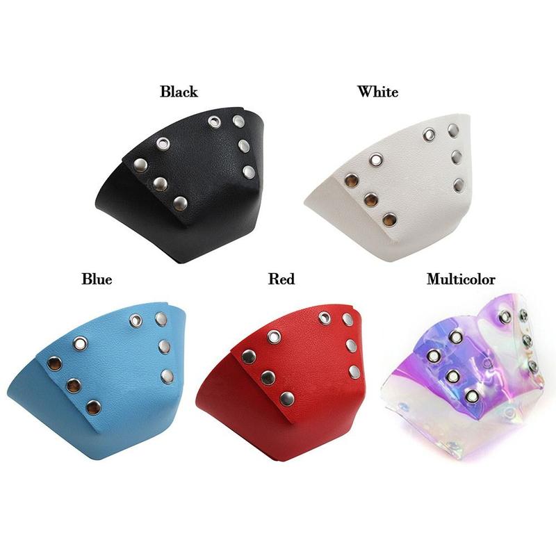 New PU Leather Roller Skate Toe Caps 5 Colors 105*50mm Skate Toe Guards Roller Skating Cap Roller Skate Parts 2