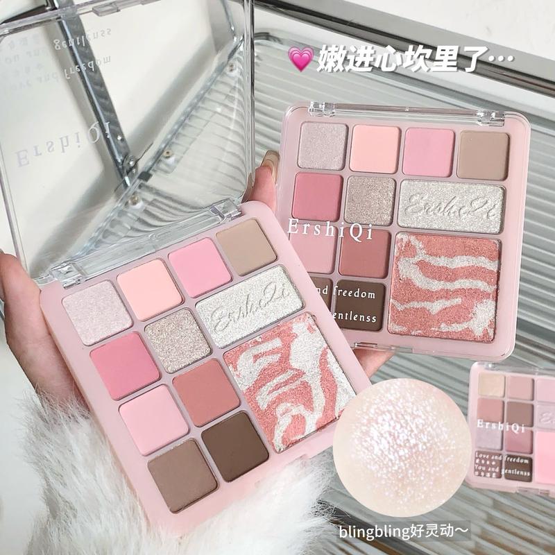 Bảng Phấn Mắt 12 Màu Dành Cho Nữ Trang Điểm Mắt Màu Hồng Lớp Hoàn Thiện Lì Và Ngọc Trai Tự Nhiên Sắc Tố Cao Thích Hợp Cho Phấn Mắt ánh Và Trang Điểm Má Hồng