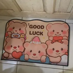 (HF) Keset Lantai Polyester Premium Anti Slip - Serap Air UK 40x60CM