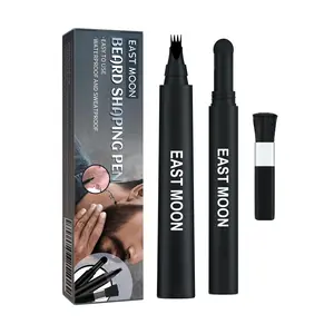Set Pena Pengisi Jenggot 3-in-1 East Moon – Aplikator Kuas & Pengisi untuk Perawatan dan Pembentukan Jenggot Pria